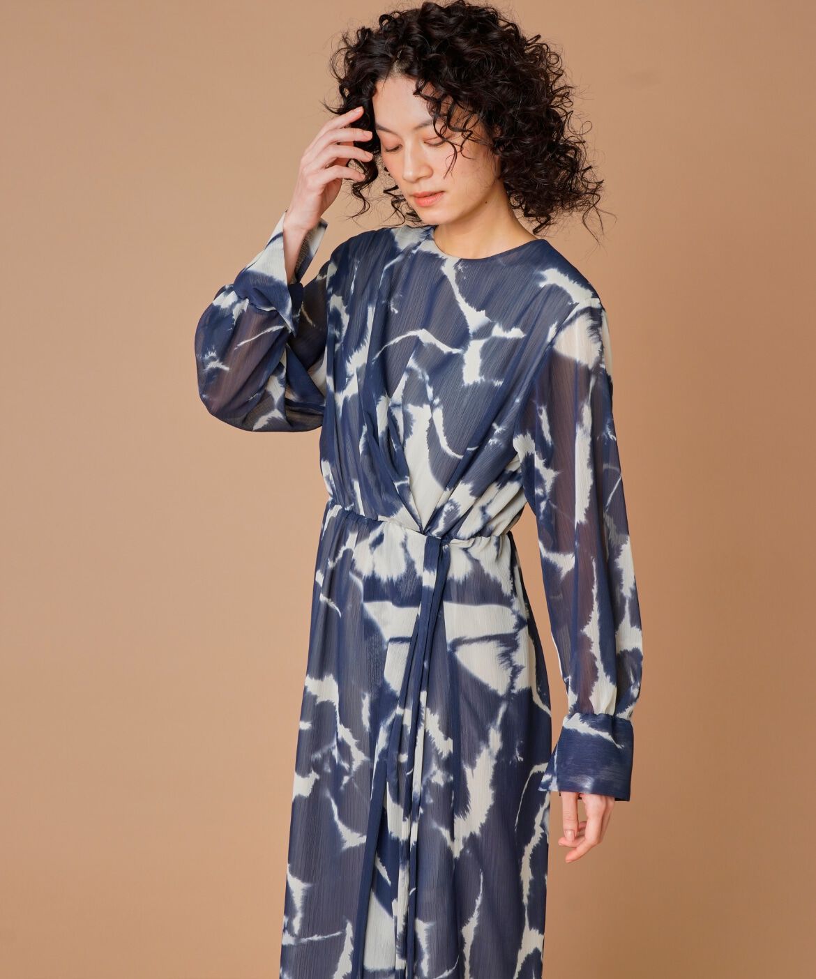 la veille by SUPERIOR CLOSET「楊柳プリントワンピース　　」|ワンピース|