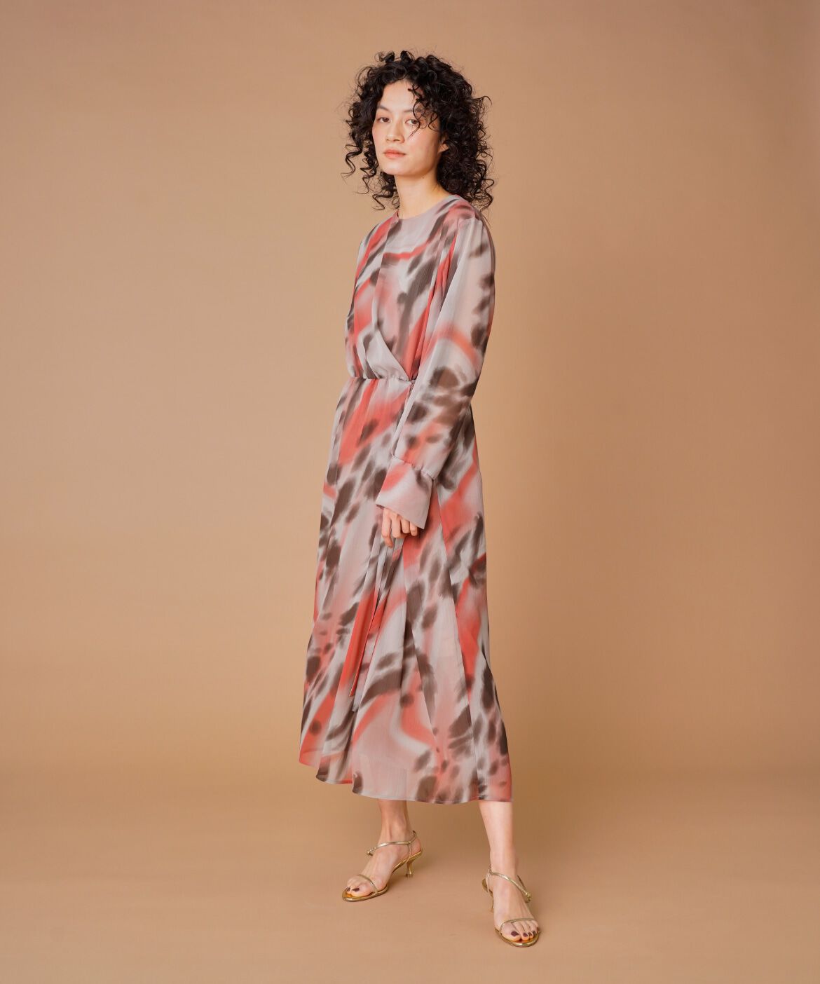 la veille by SUPERIOR CLOSET「楊柳プリントワンピース　　」|ワンピース|