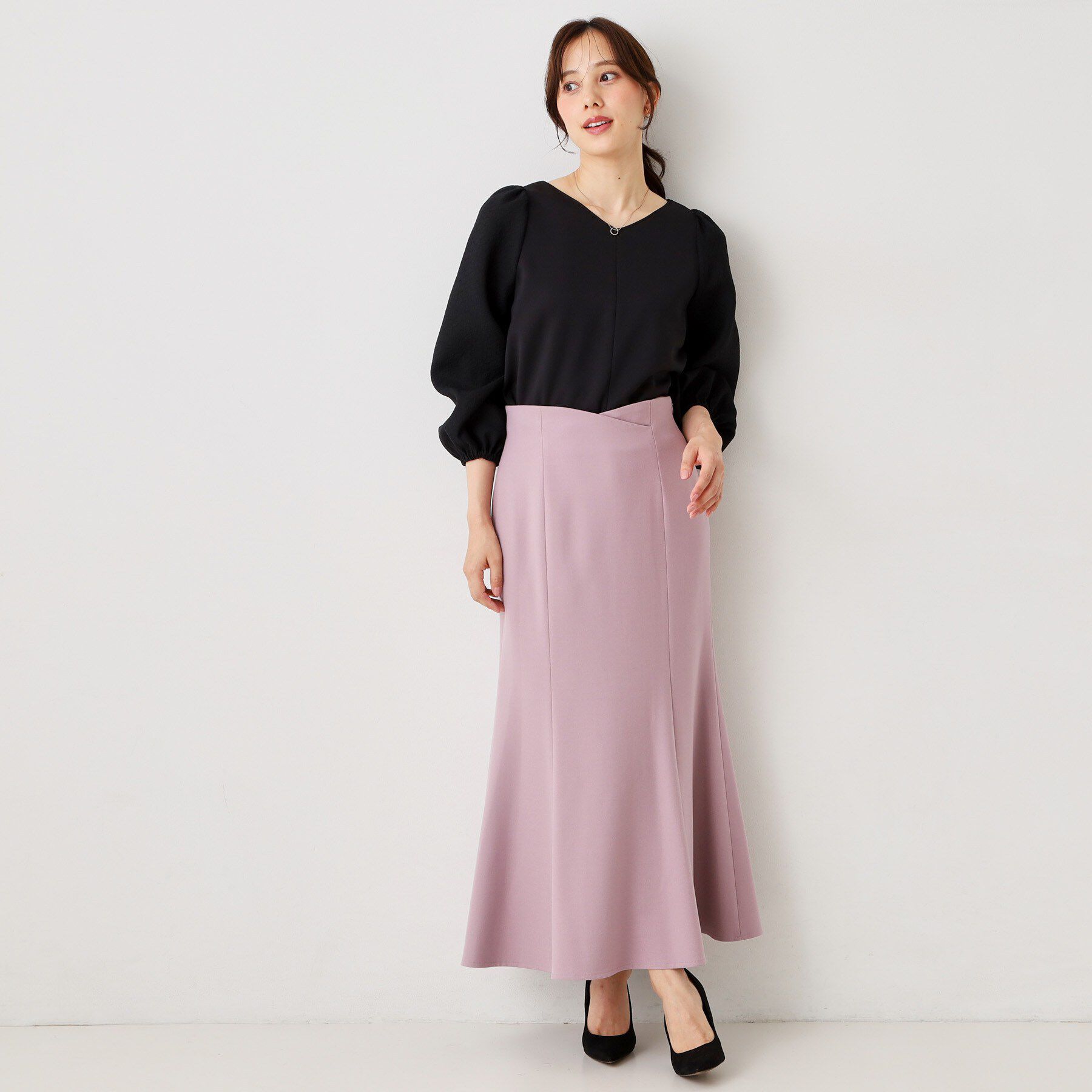 COUP DE CHANCE「【手洗い可／日本製】異素材コンビカットソー」|Tシャツ・カットソー|