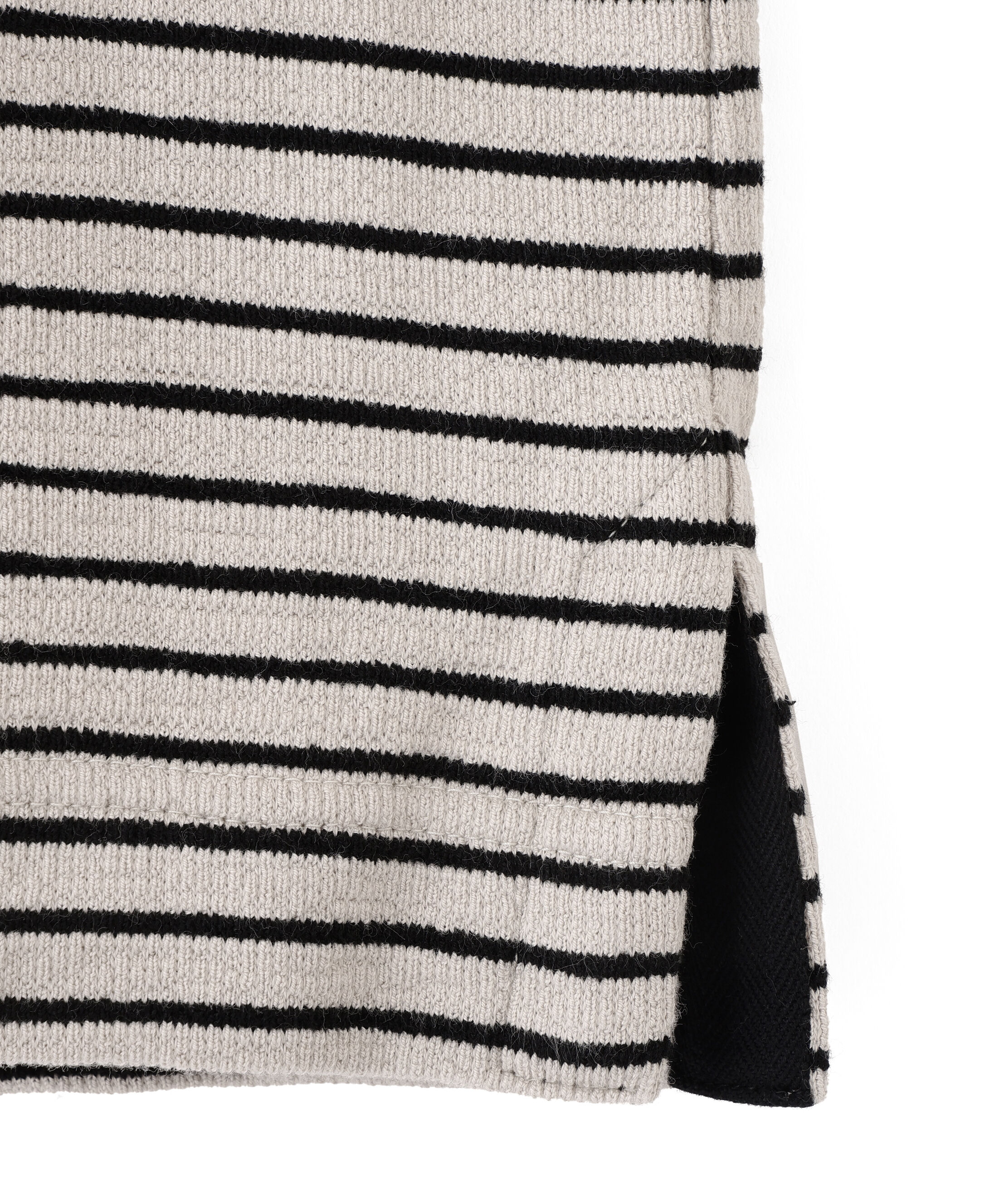 MHL.「TEXTURED COTTON STRIPE TOP」|Tシャツ・カットソー|