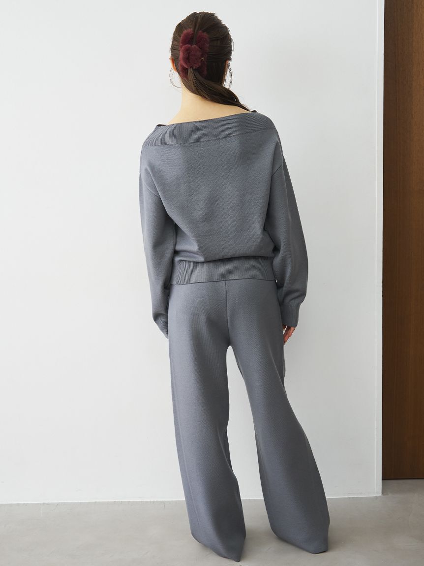 SNIDEL HOME「ニットロングパンツ」|ルームウェア|