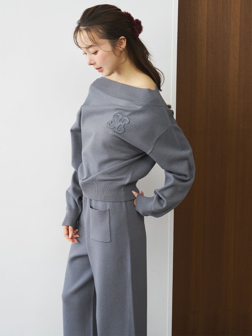 SNIDEL HOME「ニットロングパンツ」|ルームウェア|