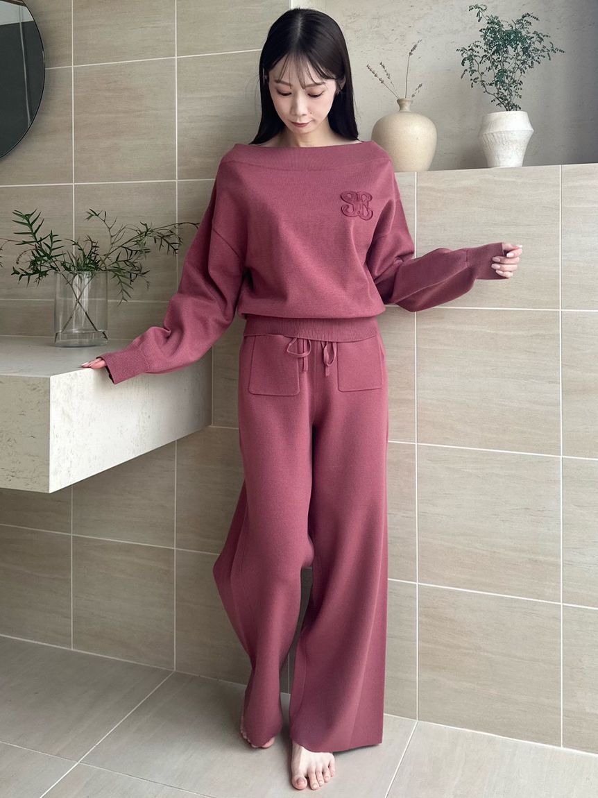 SNIDEL HOME「ニットロングパンツ」|ルームウェア|