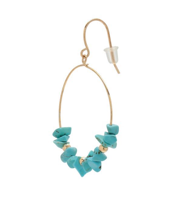 EVRIS「STONE HOOP ピアス」|ピアス|