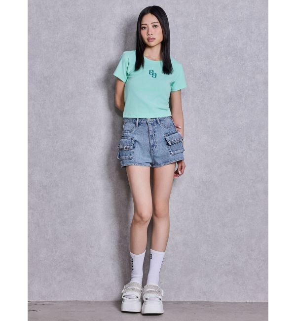 GYDA「GLITTER GG Tシャツ」|Tシャツ・カットソー|