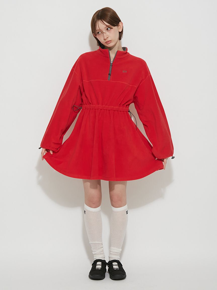 FURFUR「バイカラーフリースミニワンピース」|ワンピース|