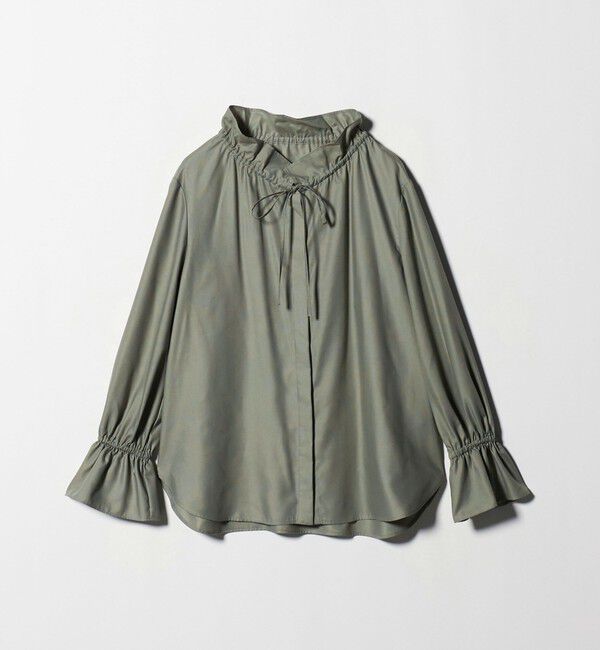 UNITED ARROWS「フリルカラー フレアスリーブ ブラウス」|シャツ・ブラウス|OLIVE