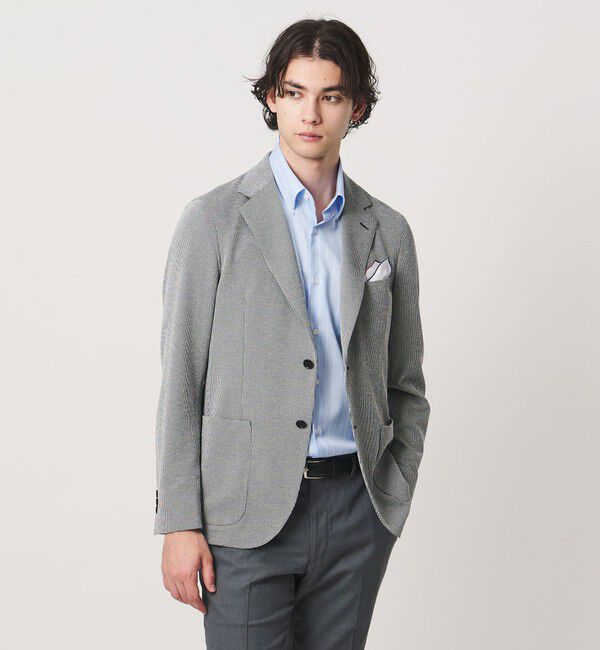 UNITED ARROWS「イージーケア AG パナマ ショートスリーブ ストライプ ボタンダウンカラーシャツ 抗菌防臭 通気性」|シャツ・ブラウス|