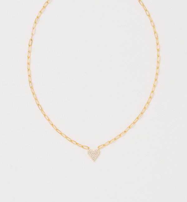 UNITED ARROWS「ハートパヴェ ネックレス」|ネックレス|GOLD