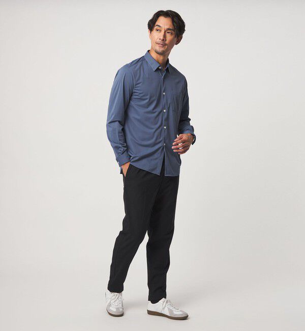 UNITED ARROWS green label relaxing「【WEB限定】JUST fit トリコット ドレープ シャツ」|シャツ・ブラウス|