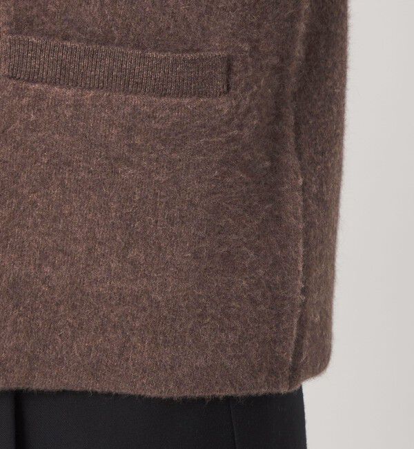 UNITED ARROWS green label relaxing「［size SHORTあり］FOXブレンド セッケツ ノーカラー カーディガン」|カーディガン|