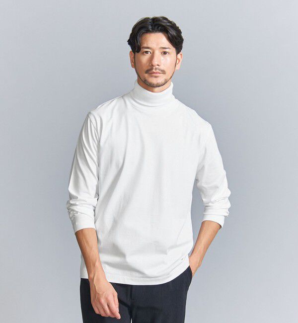 BEAUTY&YOUTH UNITED ARROWS「【WEB限定 WARDROBE SMART】 クリア ガスコットン タートルネック カットソー【抗菌・防臭】」|Tシャツ・カットソー|