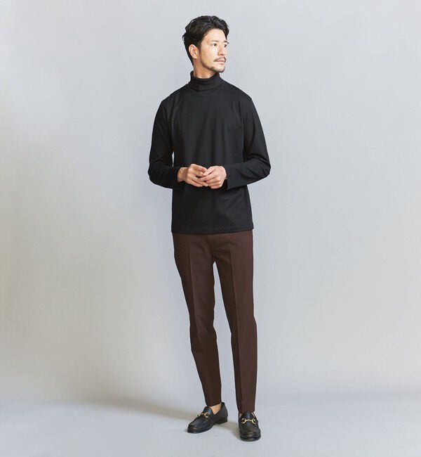 BEAUTY&YOUTH UNITED ARROWS「【WEB限定 WARDROBE SMART】 クリア ガスコットン タートルネック カットソー【抗菌・防臭】」|Tシャツ・カットソー|