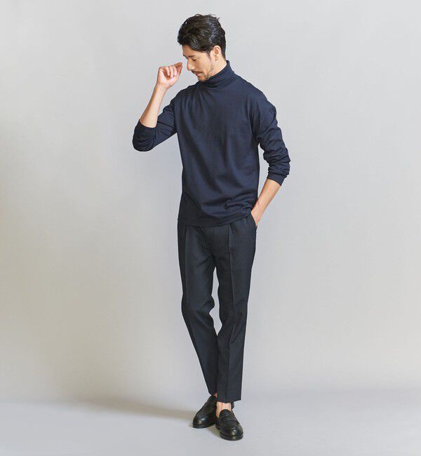 BEAUTY&YOUTH UNITED ARROWS「【WEB限定 WARDROBE SMART】 クリア ガスコットン タートルネック カットソー【抗菌・防臭】」|Tシャツ・カットソー|