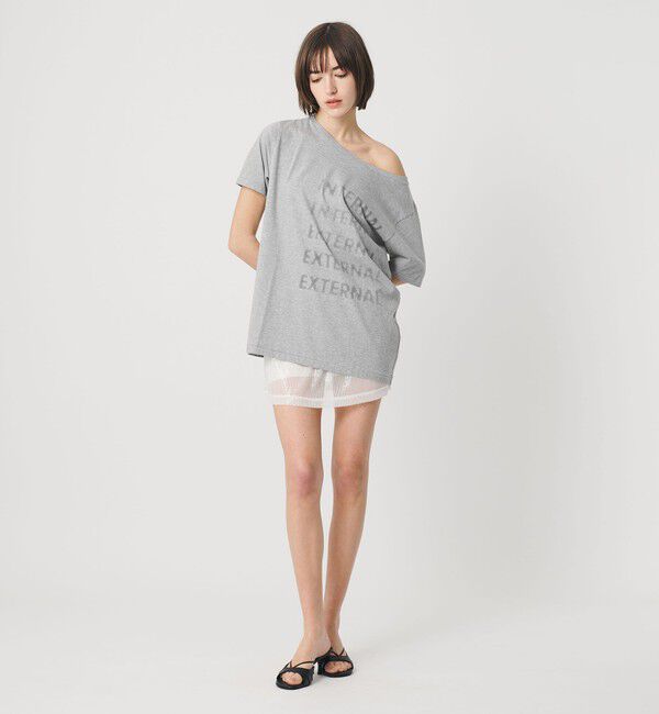 ATTISESSION「＜ATTISESSION＞ビック オフショルダー Tシャツ」|Tシャツ・カットソー|