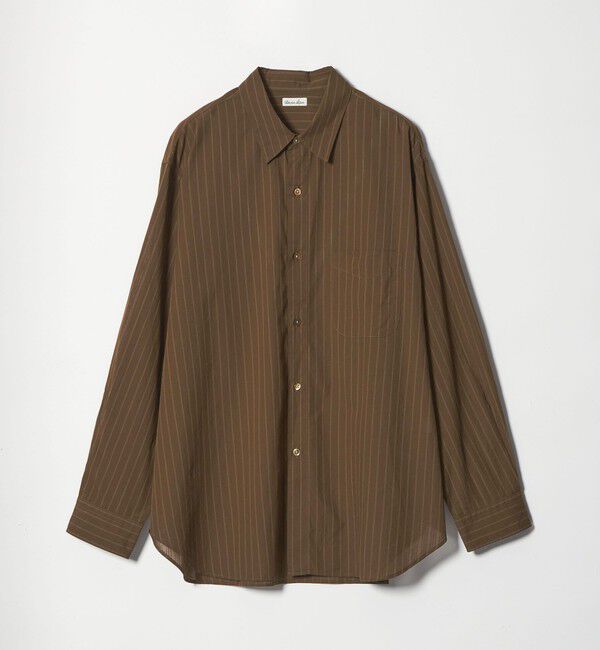 STEVEN ALAN「＜Steven Alan＞ AKIHA ストライプ レギュラーカラー シャツ LOOSE」|シャツ・ブラウス|MOCA