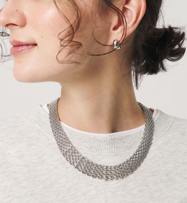 BEAUTY&YOUTH UNITED ARROWS「ボリューム メタル ネックレス」|ネックレス|SILVER
