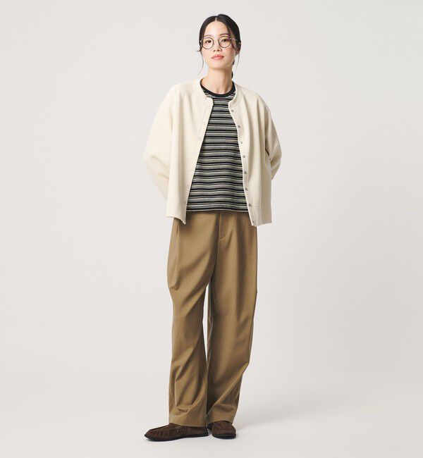 BEAUTY&YOUTH UNITED ARROWS「ダブルフェイス リングボタンカーディガン」|カーディガン|