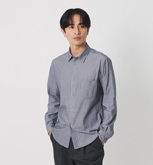 BEAUTY&YOUTH UNITED ARROWS「クイック ストレッチ ストライプ レギュラー シャツ SLIM型  吸水速乾 タテヨコストレッチ」|シャツ・ブラウス|