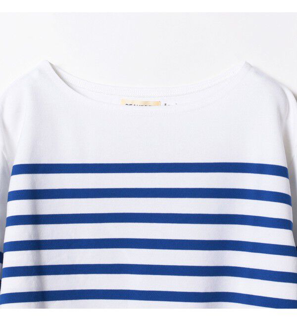 BEAMSBOY「ナバルボーダー ビッグ ボートネック カットソー」|Tシャツ・カットソー|