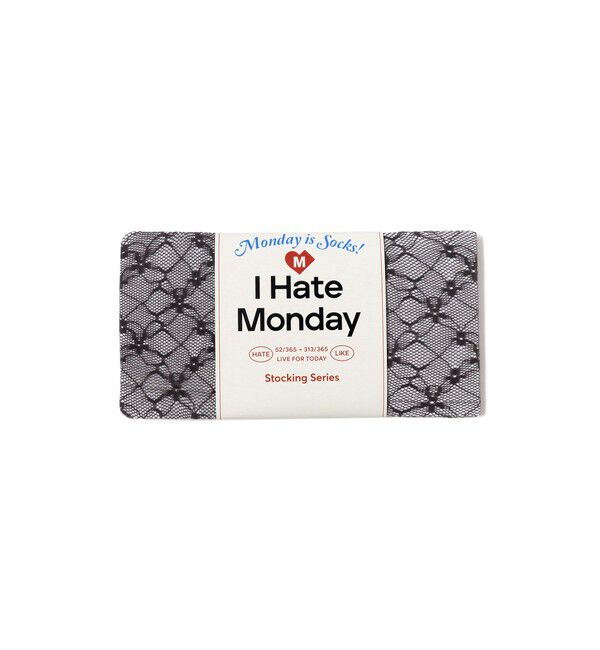 BEAMS SELECTION for WOMEN「I Hate Monday / Flower Jacquard Lace ストッキング」|タイツ・ストッキング|GREY