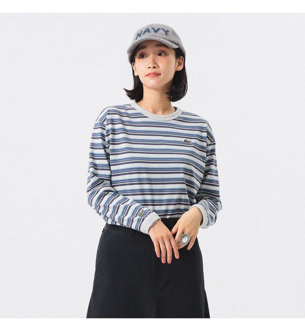 BEAMSBOY「【別注】LACOSTE for BEAMS BOY / マルチ ボーダー Tシャツ」|Tシャツ・カットソー|
