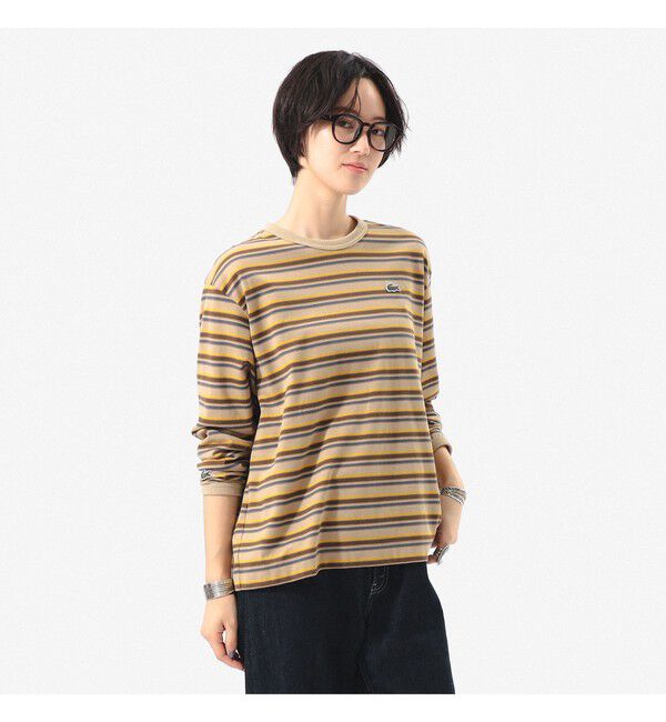 BEAMSBOY「【別注】LACOSTE for BEAMS BOY / マルチ ボーダー Tシャツ」|Tシャツ・カットソー|