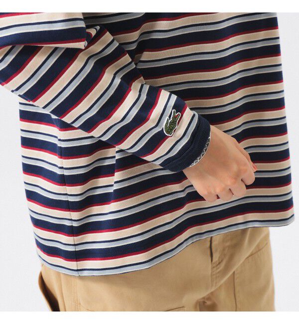 BEAMSBOY「【別注】LACOSTE for BEAMS BOY / マルチ ボーダー Tシャツ」|Tシャツ・カットソー|