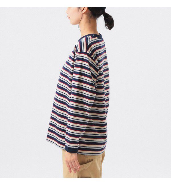 BEAMSBOY「【別注】LACOSTE for BEAMS BOY / マルチ ボーダー Tシャツ」|Tシャツ・カットソー|