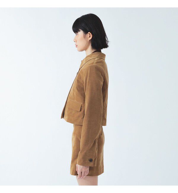 Ray BEAMS 「コーデュロイ ステンカラー ショート ジャケット」|テーラードジャケット|