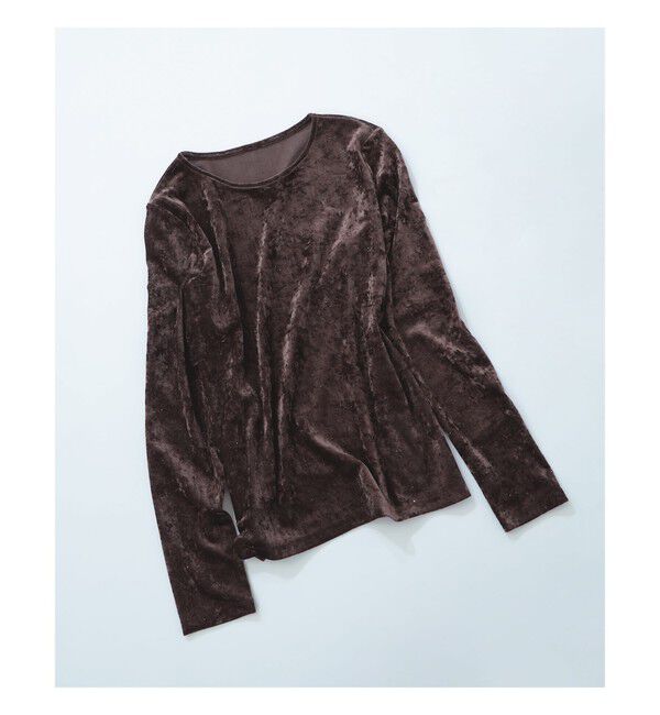 Ray BEAMS 「ホット フィックス フロッキー クルーネック」|Tシャツ・カットソー|BROWN