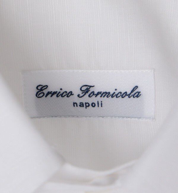 SHIPS「【SHIPS別注】Errico Formicola: ラウンドカラー コットン リネン シャツ」|シャツ・ブラウス|