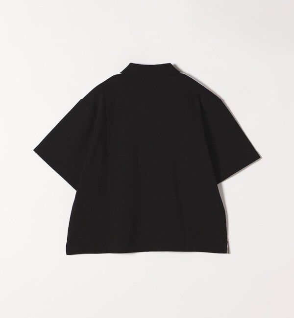 quaranciel「quaranciel:〈洗濯機可能〉カノコ スキッパー デザイン ワイド ポロシャツ」|Tシャツ・カットソー|