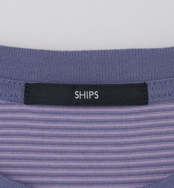 SHIPS「SHIPS: マイクロ ボーダー ショートスリーブ Tシャツ」|Tシャツ・カットソー|