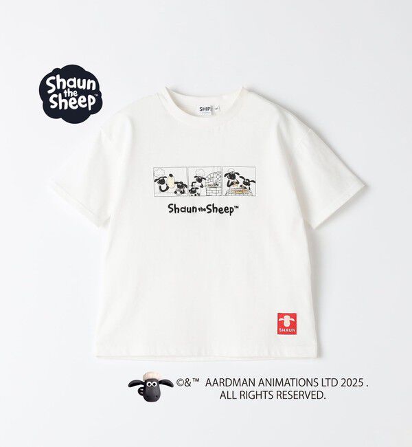 SHIPS Colors 「SHIPS Colors:80～130cm / ひつじのショーン コミックプリント Tシャツ◇」|Tシャツ・カットソー|