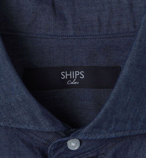 SHIPS Colors 「デニム ワイドカラー シャツ◇」|シャツ・ブラウス|