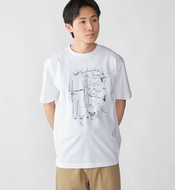 SHIPS「【City Ambient Products別注】佐伯 ゆう子: アート Tシャツ」|Tシャツ・カットソー|