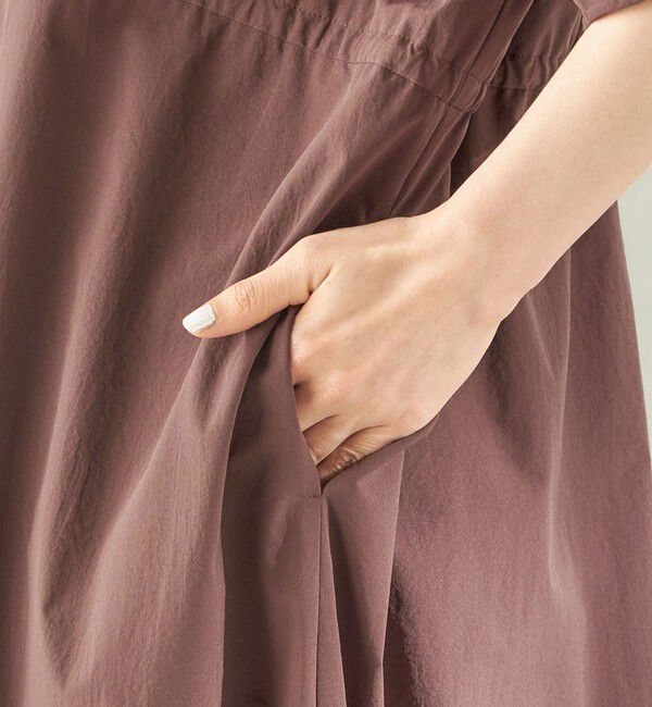 SHIPS for women「〈接触冷感 / 撥水加工〉TEXBRID(R) タフタ ウエスト 切替 ワンピース」|ワンピース|