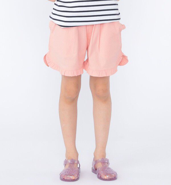 SHIPS KIDS「SHIPS KIDS:100～130cm / 〈接触冷感〉ドライタッチ フリル ショート パンツ」|その他|