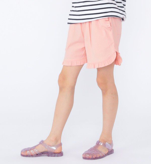 SHIPS KIDS「SHIPS KIDS:100～130cm / 〈接触冷感〉ドライタッチ フリル ショート パンツ」|その他|