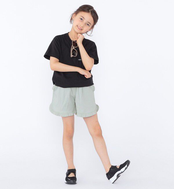 SHIPS KIDS「SHIPS KIDS:100～130cm / 〈接触冷感〉ドライタッチ フリル ショート パンツ」|その他|