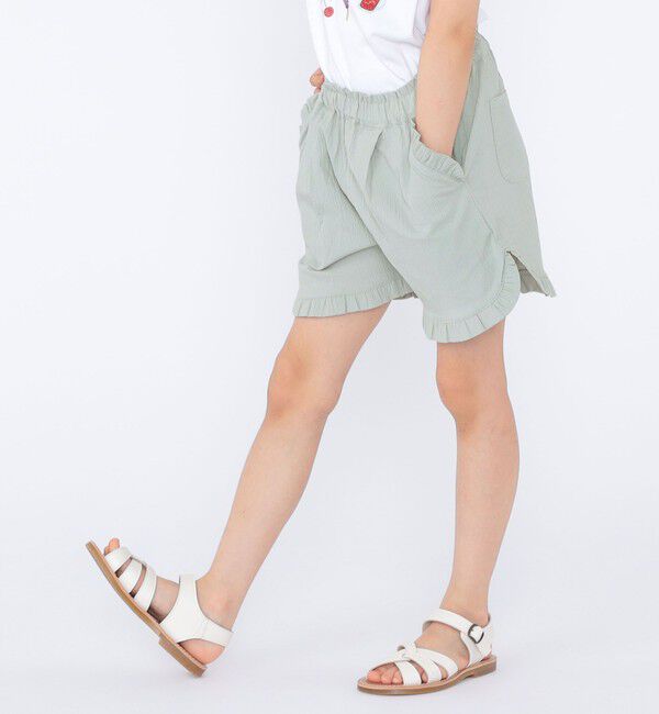 SHIPS KIDS「SHIPS KIDS:100～130cm / 〈接触冷感〉ドライタッチ フリル ショート パンツ」|その他|