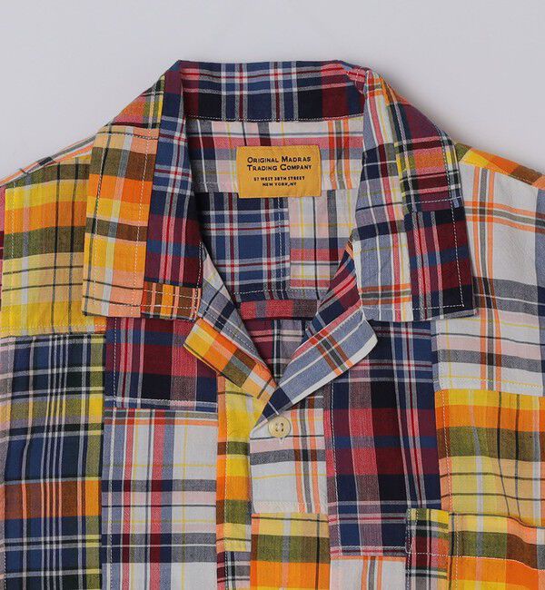 SHIPS「ORIGINAL MADRAS TRADING COMPANY: MADRAS PATCHWORK SHORT SLEEVE SHIRT」|シャツ・ブラウス|