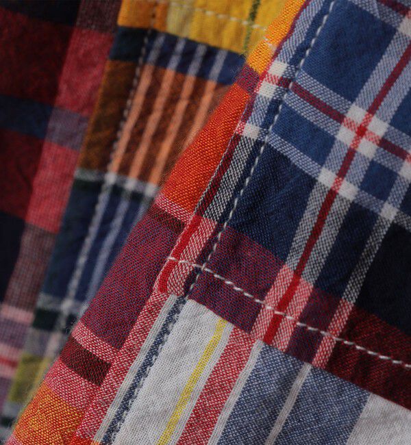 SHIPS「ORIGINAL MADRAS TRADING COMPANY: MADRAS PATCHWORK SHORT SLEEVE SHIRT」|シャツ・ブラウス|
