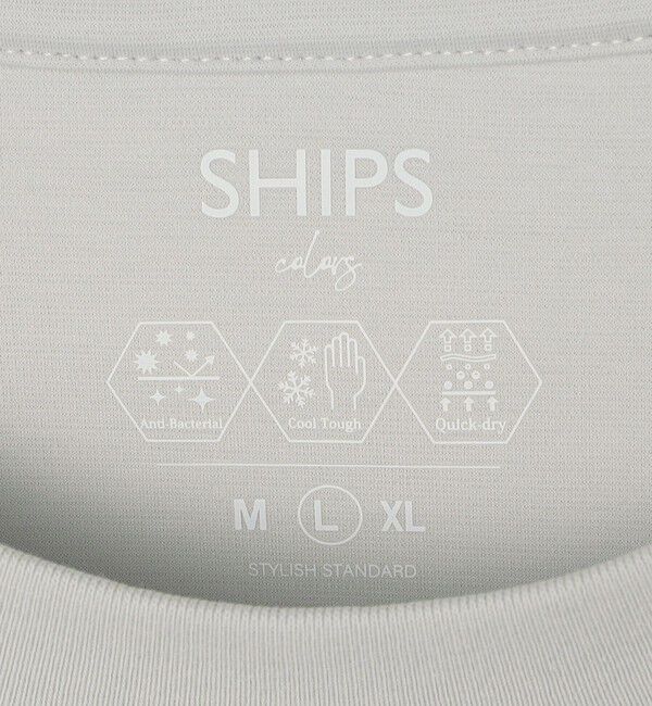 SHIPS Colors 「SHIPS Colors:〈抗菌防臭・接触冷感・吸水速乾〉シルケット ビッグ Tシャツ」|Tシャツ・カットソー|