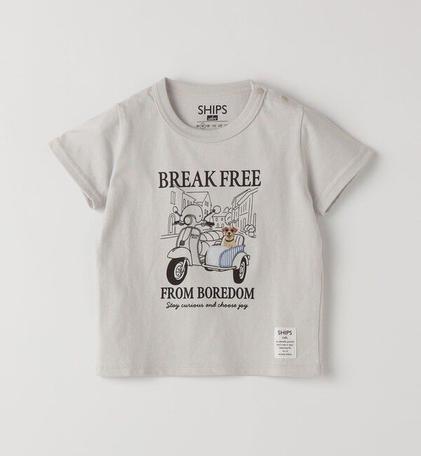 SHIPS Colors 「SHIPS Colors:80～130cm / パッチワーク 刺繍 Tシャツ」|Tシャツ・カットソー|