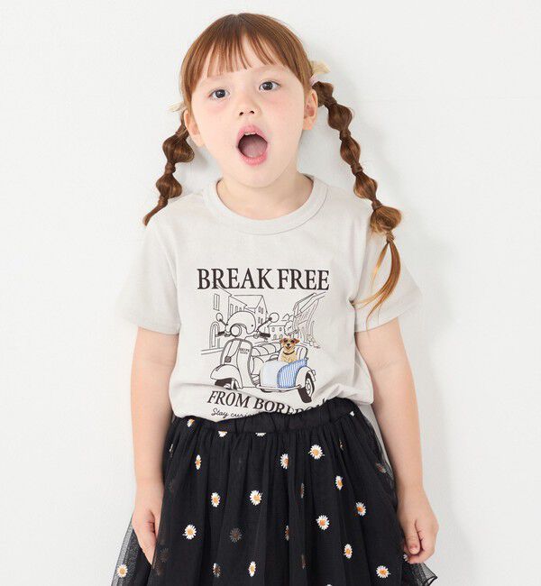 SHIPS Colors 「SHIPS Colors:80～130cm / パッチワーク 刺繍 Tシャツ」|Tシャツ・カットソー|