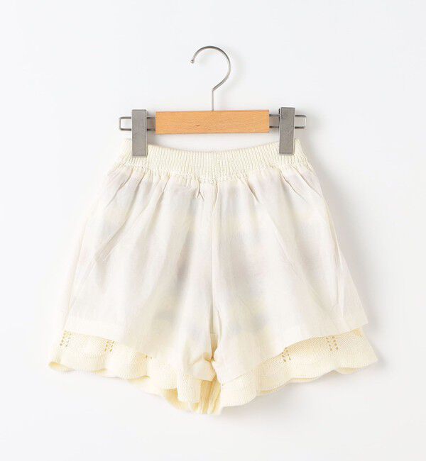 SHIPS KIDS「SHIPS KIDS:100～130cm/ニット レース ショートパンツ」|その他|