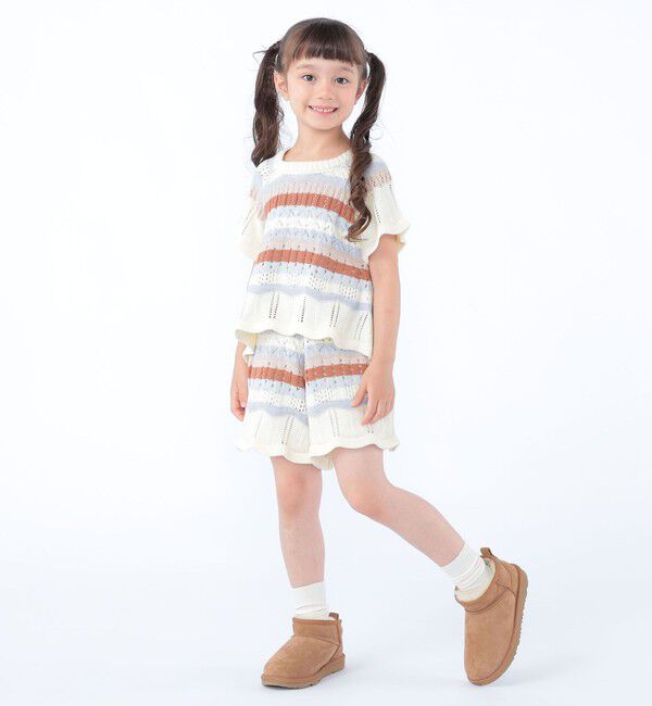 SHIPS KIDS「SHIPS KIDS:100～130cm/ニット レース ショートパンツ」|その他|