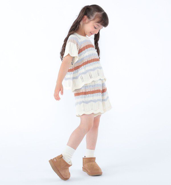 SHIPS KIDS「SHIPS KIDS:100～130cm/ニット レース ショートパンツ」|その他|